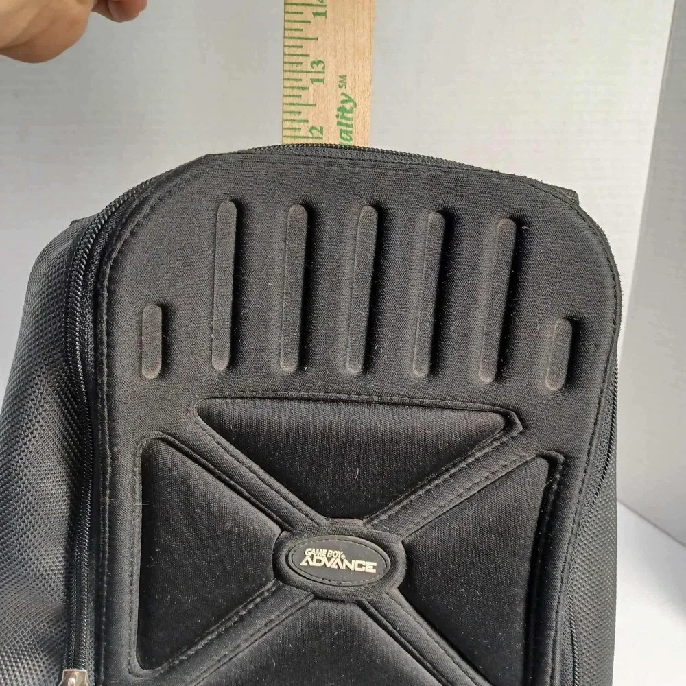 Game Boy Advance System Carrying Case‎ Black Travel Bag Organizer